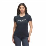 T-SHIRT DAINESE ESSENCE WORDMARK DONNA CARBONIO GIROCOLLO ESTIVA MANICHE CORTE - immagine 3