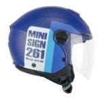 CASCO JET BAMBINO CGM 261X MINI SIGN BLU AZZURRO OPACO ECE-R 22.06