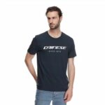 T-SHIRT DAINESE ESSENCE WORDMARK CARBONIO GIROCOLLO ESTIVA MANICHE CORTE - immagine 3