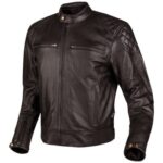GIACCA JACKET MOTO UOMO MAN PELLE LEATHER MOORE RACE 2 MARRONE BROWN VINTAGE