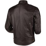 GIACCA JACKET MOTO UOMO MAN PELLE LEATHER MOORE RACE 2 MARRONE BROWN VINTAGE - immagine 2