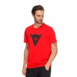T - SHIRT DAINESE HYPER SPEED DEMON RACING RED MANICHE CORTE COTONE ESTATE ROSSA - immagine 3