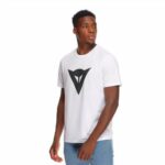 T - SHIRT DAINESE HYPER SPEED DEMON BIANCO WHITE MANICHE CORTE COTONE ESTATE - immagine 4
