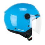 CASCO JET BAMBINO CGM 261A MINI MONO AZZURRO LUCIDO ECE-R 22.06