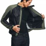 GIACCA MOTO DAINESE SEVILLA AIR TEX ESTIVA TESSUTO UOMO BLACK GRAPE LEAF VENTED - immagine 11