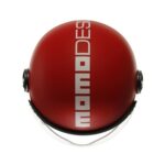 CASCO MOTO JET MOMO DESIGN FGTR CLASSIC CANDY E2206 MONO MATT RED / WHITE ROSSO - immagine 6