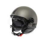 CASCO MOTO JET MOMO DESIGN FGTR EVO E2206 TITANIO OPACO / NERO