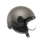 CASCO MOTO JET MOMO DESIGN FGTR EVO E2206 TITANIO OPACO / NERO - immagine 3