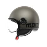 CASCO MOTO JET MOMO DESIGN FGTR EVO E2206 TITANIO OPACO / NERO - immagine 4