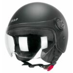 CASCO JET SKA-P 1LHA LUKE MONO NERO OPACO SCOOTER CITY ECE 22.06 - immagine 3