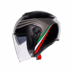 Casco Jet Moto AGV IRIDES BOLOGNA Matt Black Tricolore Nero Doppia Visiera - immagine 4