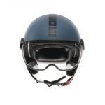 CASCO MOTO JET MOMO DESIGN FGTR CLASSIC E2206 MONO MATT DUSTY BLUE / BLUE - immagine 10