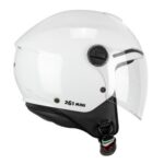 CASCO JET BAMBINO CGM 261A MINI MONO BIANCO LUCIDO ECE-R 22.06