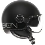 CASCO MOTO JET MOMO DESIGN FGTR EVO E2206 NERO OPACO / SILVER - immagine 11