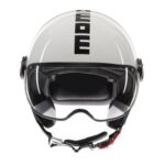 CASCO MOTO JET MOMO DESIGN FGTR CLASSIC E2206 BIANCO LUCIDO / NERO - immagine 12