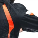 GIACCA MOTO UOMO DAINESE AVRO 5 JACKET MAN BLACK SPORT TOURING NERO ROSSO FLUO - immagine 6