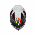 Casco Integrale Moto AGV K1 K1-S BLIPPER Grey/Red Helmet ECE 22.06 - immagine 6