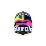 CASCO ENDURO MOTO CROSS AIROH STRYCKER BLAZER GIALLO BLU ROSA OPACO - immagine 3