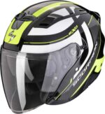 CASCO JET MOTO SCORPION EXO 230 PUL NERO GIALLO NEON URBAN CITY SCOOTER