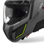 CASCO MODULARE AIROH MATHISSE II GENIUS YELLOW MATT BACKFLIP 180° OPACO - immagine 4