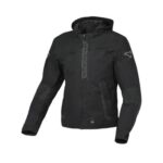 GIACCA MOTO IMPERMEABILE IN TESSUTO MACNA RIGGOR BLACK NERO