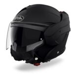 CASCO MODULARE AIROH MATHISSE BLACK MATT NERO OPACO BACKFLIP 180° - immagine 2