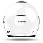 CASCO MOTO JET AIROH HELYOS WHITE GLOSS CUSTOM KIT DOPPIA VISIERA METALLIZZATO - immagine 2