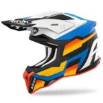 CASCO MOTO AIROH STRYCKER GLAM BLUE MATT CROSS ENDURO MOTARD OFF ROAD ECE 22.06