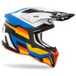 CASCO MOTO AIROH STRYCKER GLAM BLUE MATT CROSS ENDURO MOTARD OFF ROAD ECE 22.06 - immagine 3