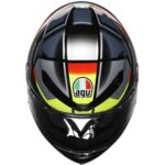 CASCO INTEGRALE MOTO AGV K6 K6 S MPLK ERAZER BLACK/RED/YELLOW SPORT - immagine 7