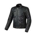 GIACCA MOTO UOMO MACNA LANCE 2.0 PELLE TRAFORATA NERA BLACK ESTIVA VENTILATA
