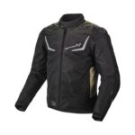 GIACCA MOTO MACNA DURAGO FYBREX  TESSUTO LUMINOSO 4 STAGIONI BLACK/BROWN