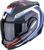 CASCO MODULARE RIBALTABILE SCORPION EXO-TECH EVO CARBON COSY NERO BLU ROSSO