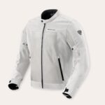 GIACCA MOTO JACKET TRAFORATA ESTIVA REVIT REV'IT ECLIPSE 2 ARGENTO SILVER