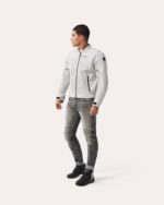 GIACCA MOTO JACKET TRAFORATA ESTIVA REVIT REV'IT ECLIPSE 2 ARGENTO SILVER - immagine 4