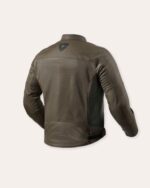 GIACCA MOTO TRAFORATA ESTIVA REVIT REV'IT ECLIPSE 2 VERDE OLIVA BLACK OLIVE - immagine 2