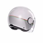 CASCO MOTO AGV JET ETERES CAPOLIVERI MATT WHITE ITALY VISIERA PARASOLE - immagine 6