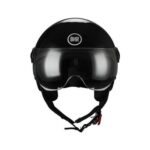 CASCO MOTO DEMI JET BHR EASY 800 NERO METALLIZZATO SCOOTER ECE 22.05