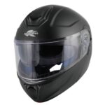 CASCO MODULARE KAPPA KV50 SOLID BLACK APRIBILE DOPPIA VISIERA NERO OPACO BASIC
