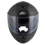 CASCO MODULARE KAPPA KV50 SOLID BLACK APRIBILE DOPPIA VISIERA NERO OPACO BASIC - immagine 6