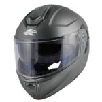 CASCO MODULARE KAPPA KV50 SOLID TITANIUM APRIBILE DOPPIA VISIERA OPACO BASIC