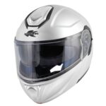 CASCO MODULARE KAPPA KV50 SOLID WHITE APRIBILE DOPPIA VISIERA BIANCO BASIC
