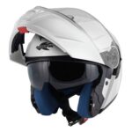 CASCO MODULARE KAPPA KV50 SOLID WHITE APRIBILE DOPPIA VISIERA BIANCO BASIC - immagine 2