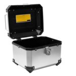 BAULETTO MOTO 38L TOP CASE XPLOR PLASTICA COLORE ALLUMINIO PIASTRA ABS KS520A - immagine 2