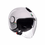 CASCO MOTO AGV JET ETERES CAPOLIVERI MATT WHITE ITALY VISIERA PARASOLE