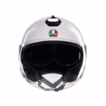 CASCO MOTO AGV JET ETERES CAPOLIVERI MATT WHITE ITALY VISIERA PARASOLE - immagine 2