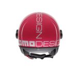 CASCO MOTO JET MOMO DESIGN FGTR CLASSIC CANDY E2206 MONO FUCSIA/BIANCO - immagine 2