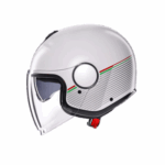 CASCO MOTO AGV JET ETERES CAPOLIVERI MATT WHITE ITALY VISIERA PARASOLE - immagine 4