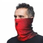 SCALDACOLLO DAINESE NECK GAITER DEMON NERO ROSSO TRASPIRANTE MOTO - immagine 4