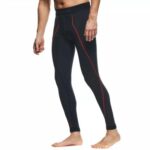 DAINESE PANTALONE INTIMO THERMO PANTS DRYARN TRASPIRANTE ISOLANTE NERO/ROSSO - immagine 4